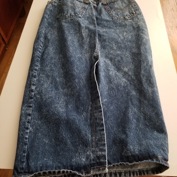 Vintage Levi’s Denim Midi Skirt Made in USA High Rise Size 9 - Picture 2 of 9